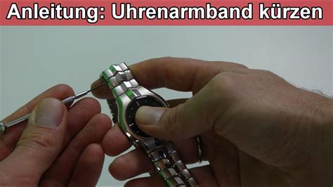uhrenarmband kürzen ohne stifte
